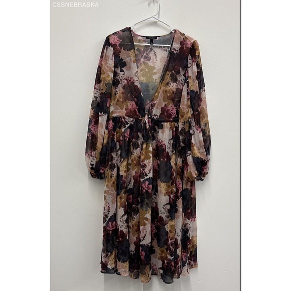 Torrid Multicolor Tie Front Maxi Kimono - Size 2 - Picture 1 of 6